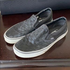 black slip on vans